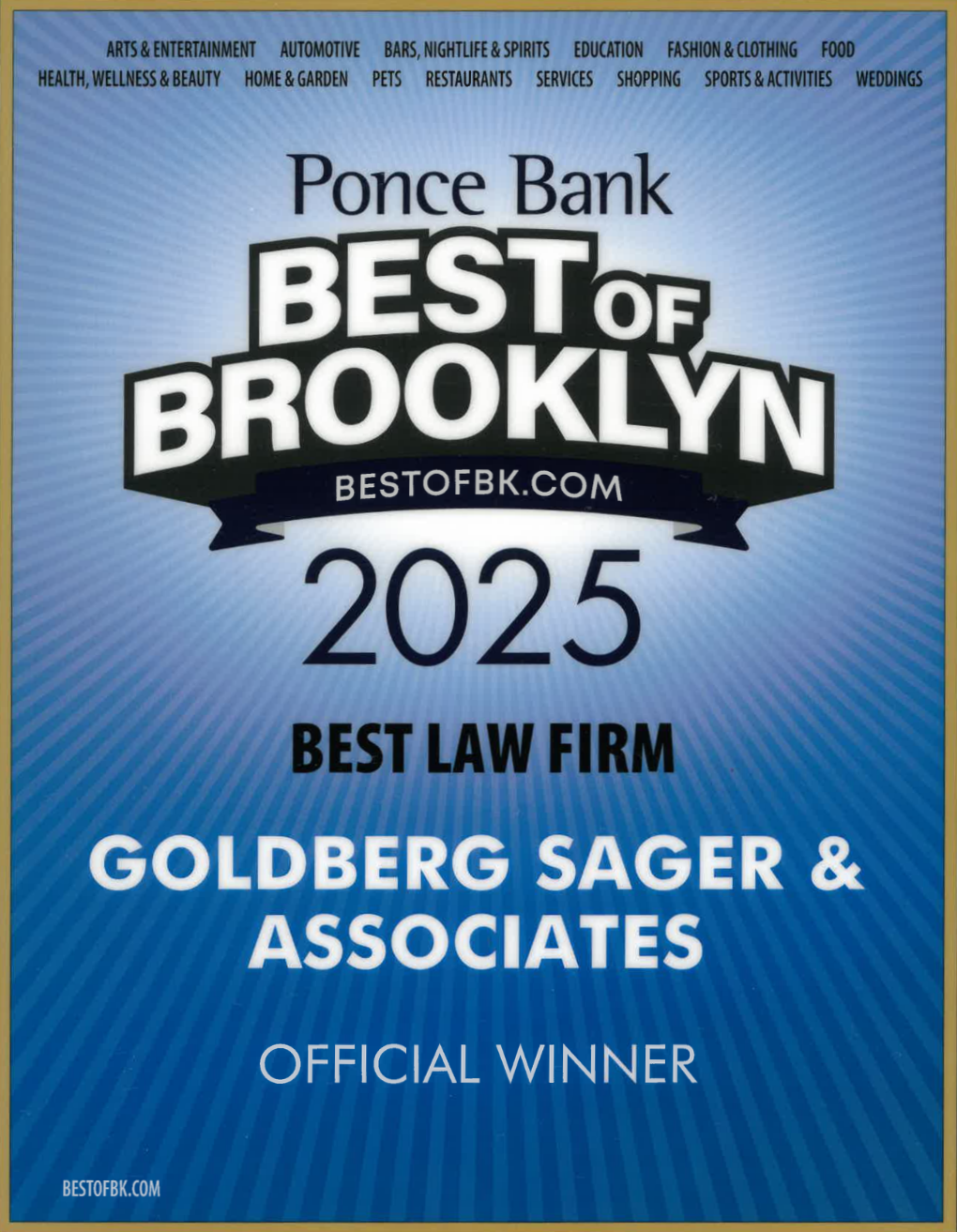 Goldberg Sager & Associates - Best of Brooklyn - 2025